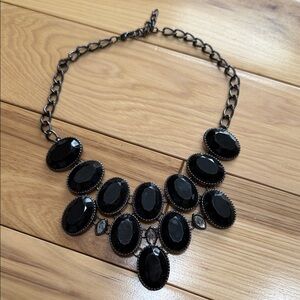 Elegant Black Statement Necklace